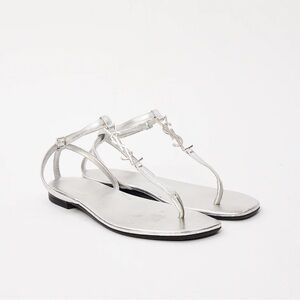 Saint Laurent Silver Sandals